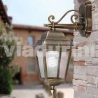 Lampada da parete per esterno in alluminio made in Italy, Aquilina Viadurini