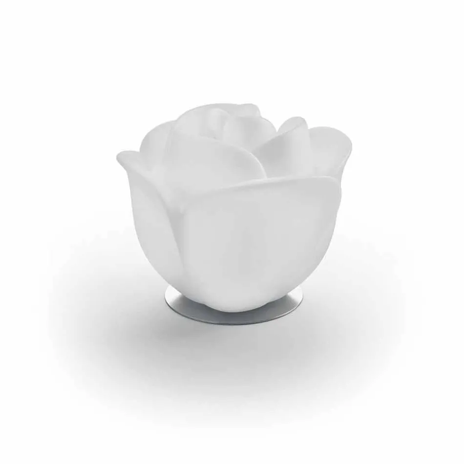 Lampada da Tavolo a Forma di Rosa con Led RGBW a Induzione - Baby Love by Myyour Viadurini