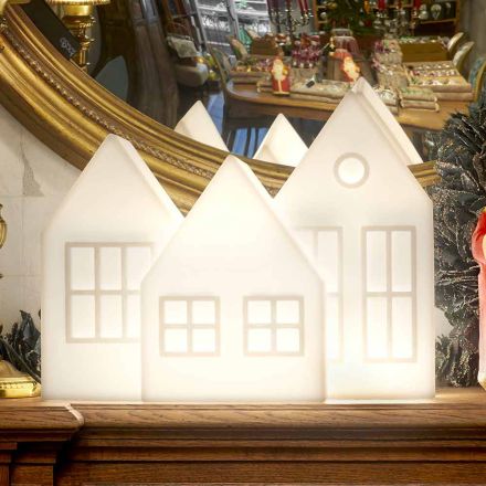 Lampada da Tavolo Casette Led Bianca o Rossa Design Slide Made in Italy - Kolme Viadurini