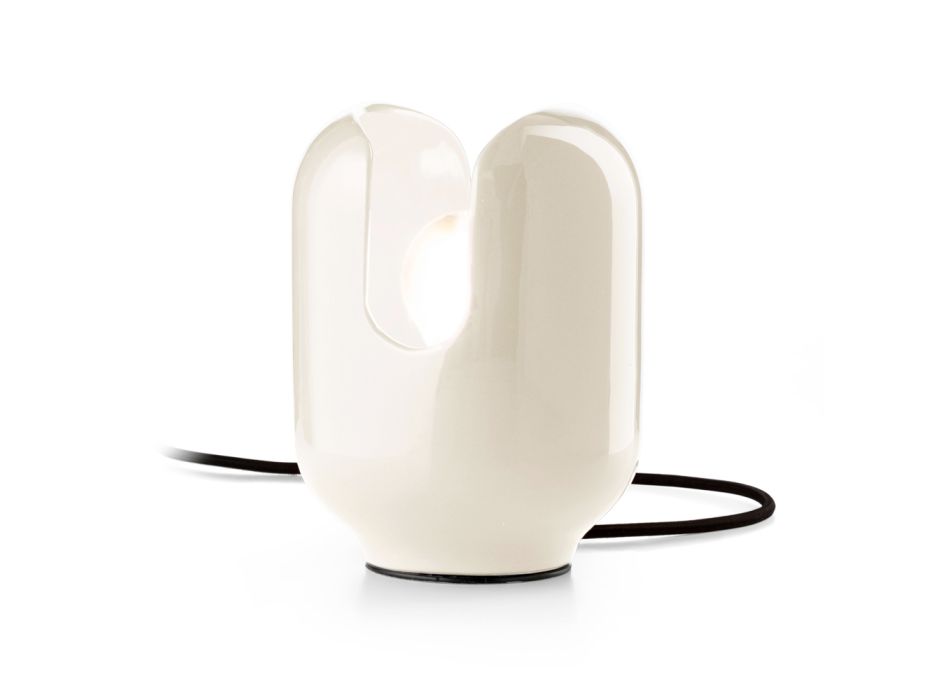 Lampada da Tavolo dallo Stile Moderno in Ceramica Made in Italy - Batucada Viadurini