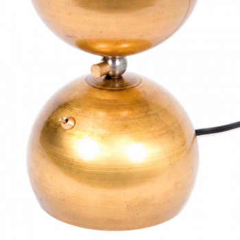 Lampada da Tavolo Design Fatta a Mano in Ottone e Vetro Made in Italy - Gandia