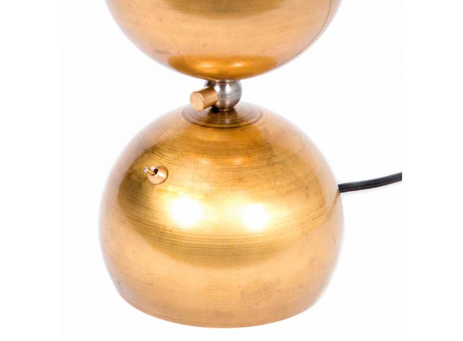 Lampada da Tavolo Design Fatta a Mano in Ottone e Vetro Made in Italy - Gandia
