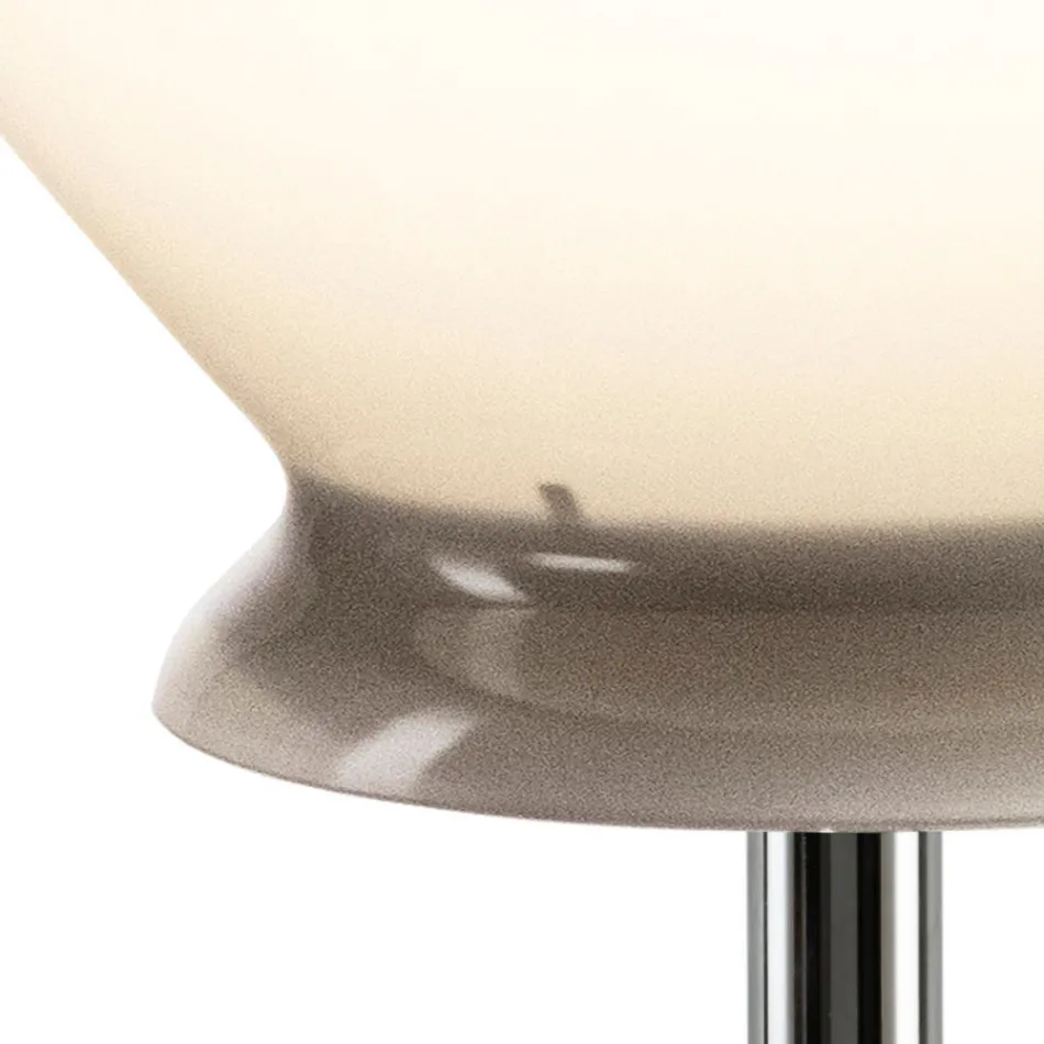 Lampada da Tavolo Grande in Vetro Artigianale Vari Colori Made in Italy - Iride Viadurini