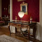 Lampada da Tavolo Grande in Vetro Artigianale Vari Colori Made in Italy - Iride Viadurini