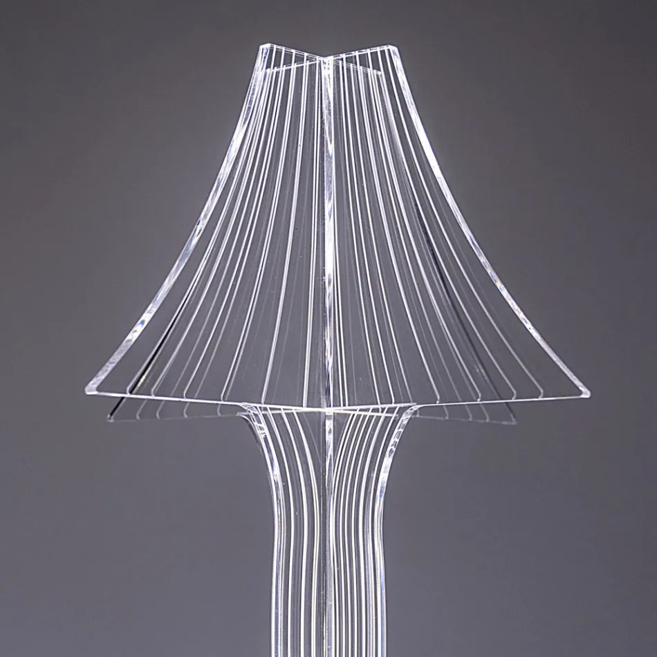 Lampada da Tavolo in Due Dimensioni in Plexiglass Made in Italy - Aurel Viadurini