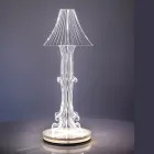 Lampada da Tavolo in Due Dimensioni in Plexiglass Made in Italy - Aurel Viadurini