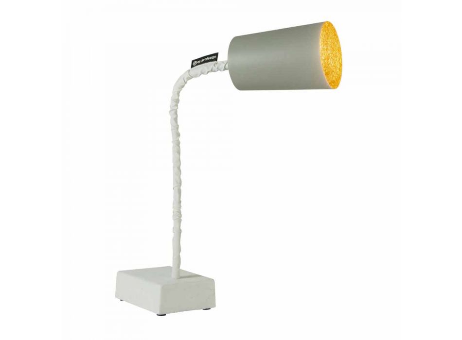 Lampada da tavolo In-es.artdesign Paint T2 stelo flessibile cemento