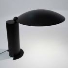 Lampada da Tavolo in Metallo Cromato o Nero con LED Made in Italy - Orlando Viadurini