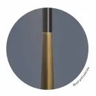 Lampada da Tavolo Moderna in Metallo, Legno e Organza Made in Italy - Boom Viadurini