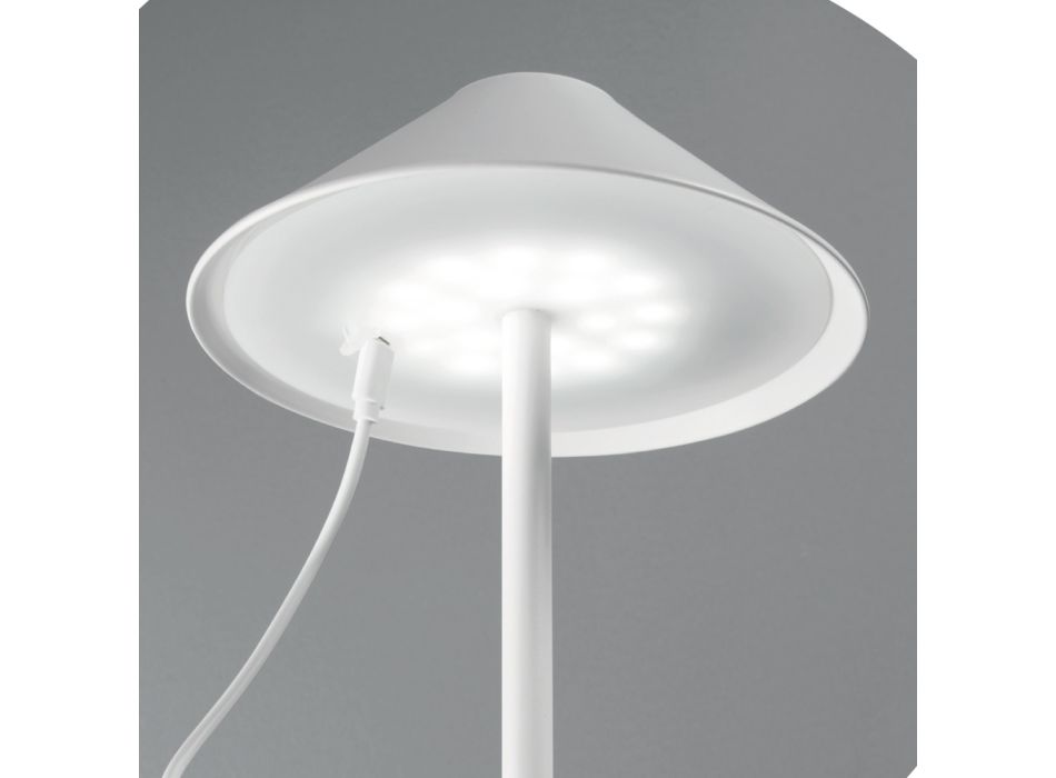 Lampada da Tavolo per Esterno con Ricarica USB e Sistema Touch - Virghi Viadurini