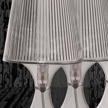 Lampada da tavolo policarbonato trasparente made in Italy Frosinone