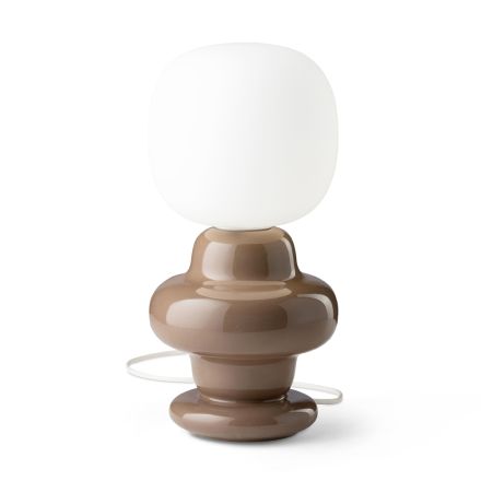 Lampada da Tavolo Realizzata in Ceramica e Vetro Made in Italy - Capocabana Viadurini