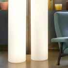 Lampada da terra cilindrica Slide Fluo luminosa realizzata in Italia Viadurini