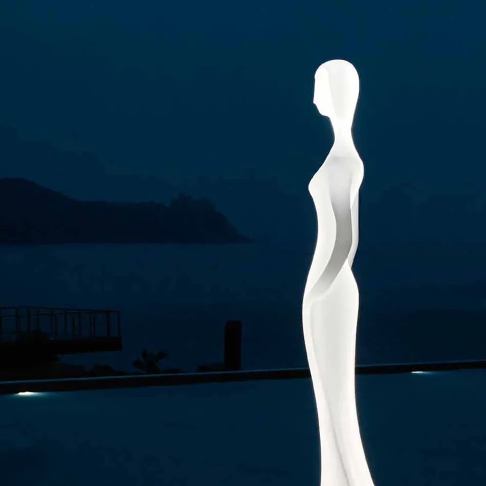 Lampada da Terra con Luce Led Design Moderno per Esterni - Penelope by Myyour Viadurini