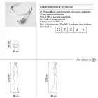 Lampada da Terra con Luce Led Design Moderno per Esterni - Penelope by Myyour Viadurini