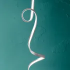 Lampada da Terra con Struttura in Metallo Verniciato con Luce LED - Lumino Viadurini