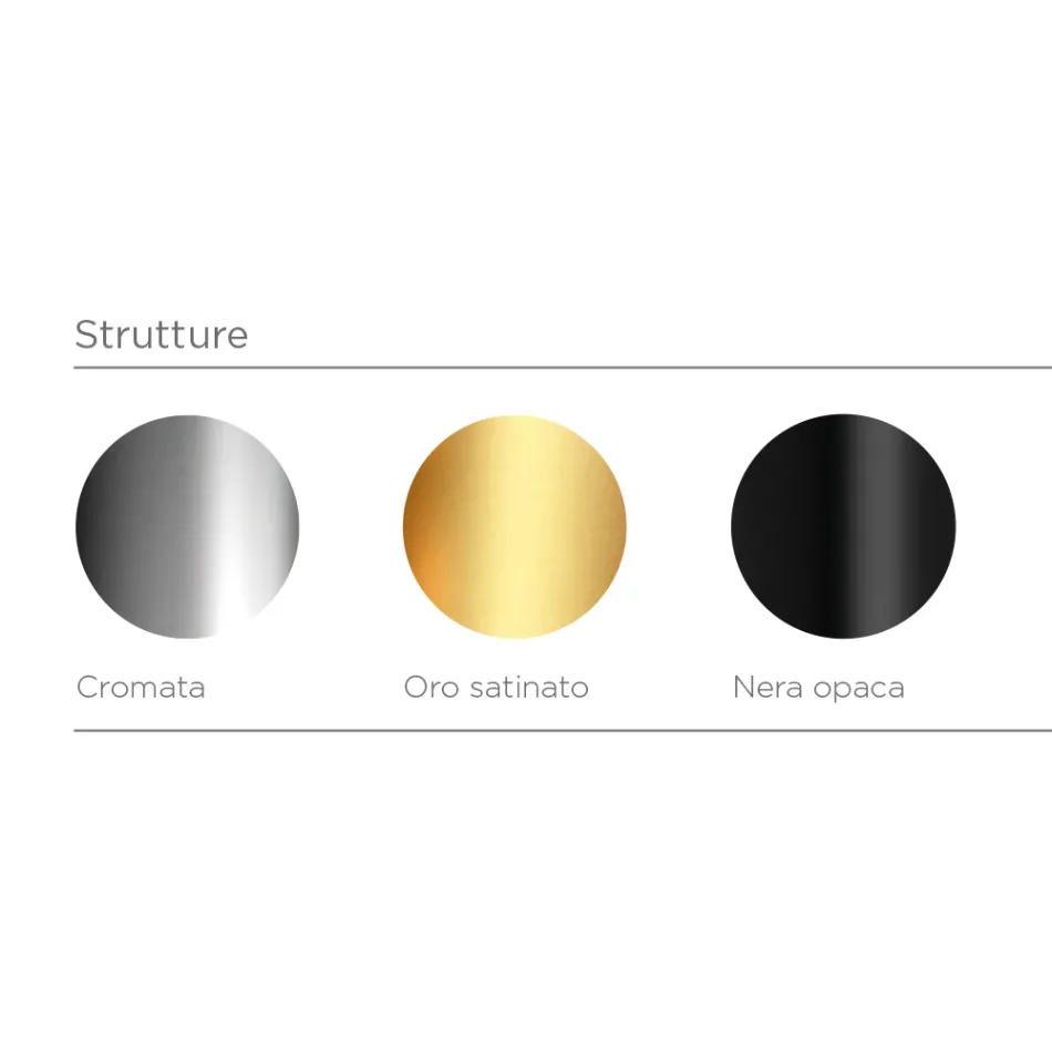 Lampada da Terra con Tre Lumi in Vetro Incamiciato Made in Italy - Lumira Viadurini
