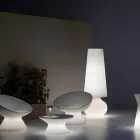 Lampada da Terra da Esterno con Struttura in Polietilene Made in Italy - Desmond Viadurini
