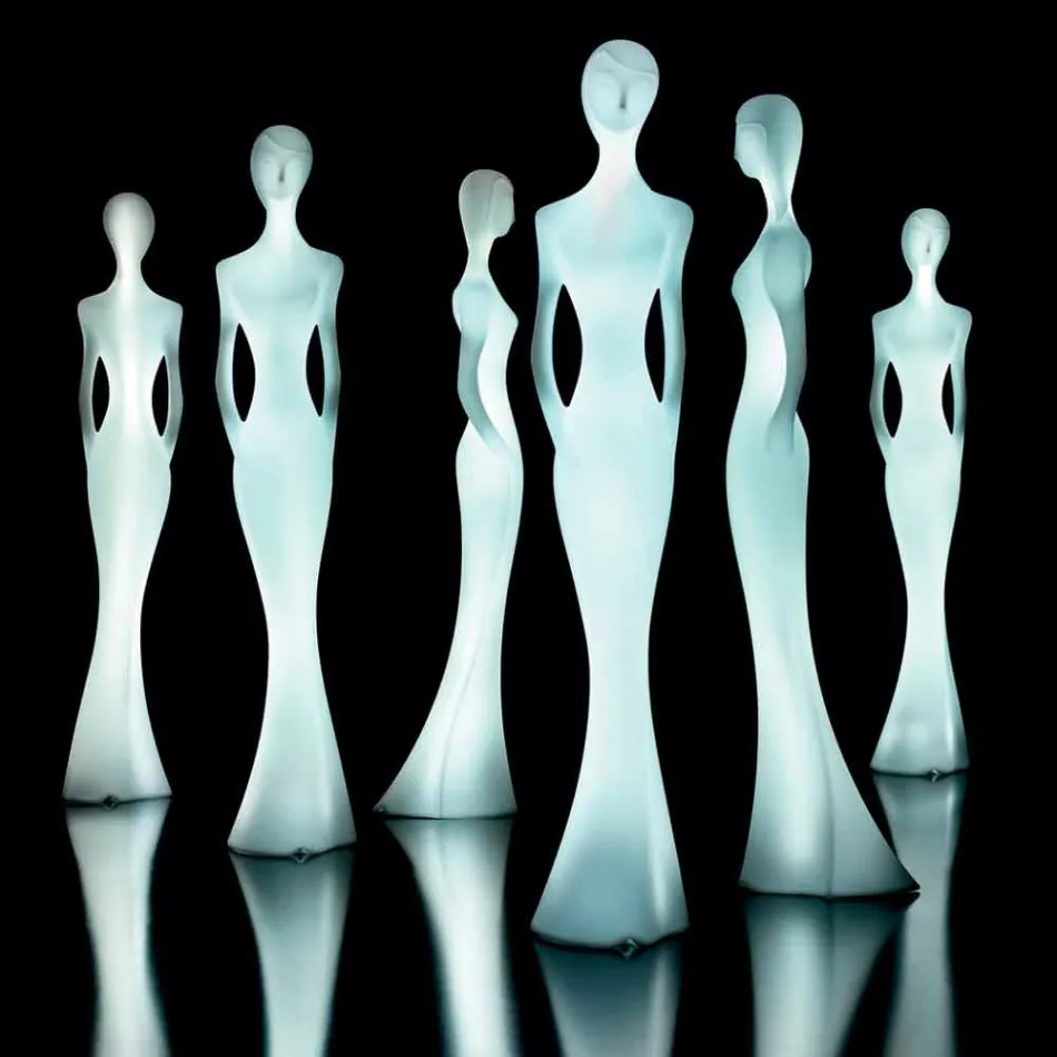 Lampada da Terra da Giardino con Luce Led RGBW Design a Statua - Penelope by Myyour Viadurini