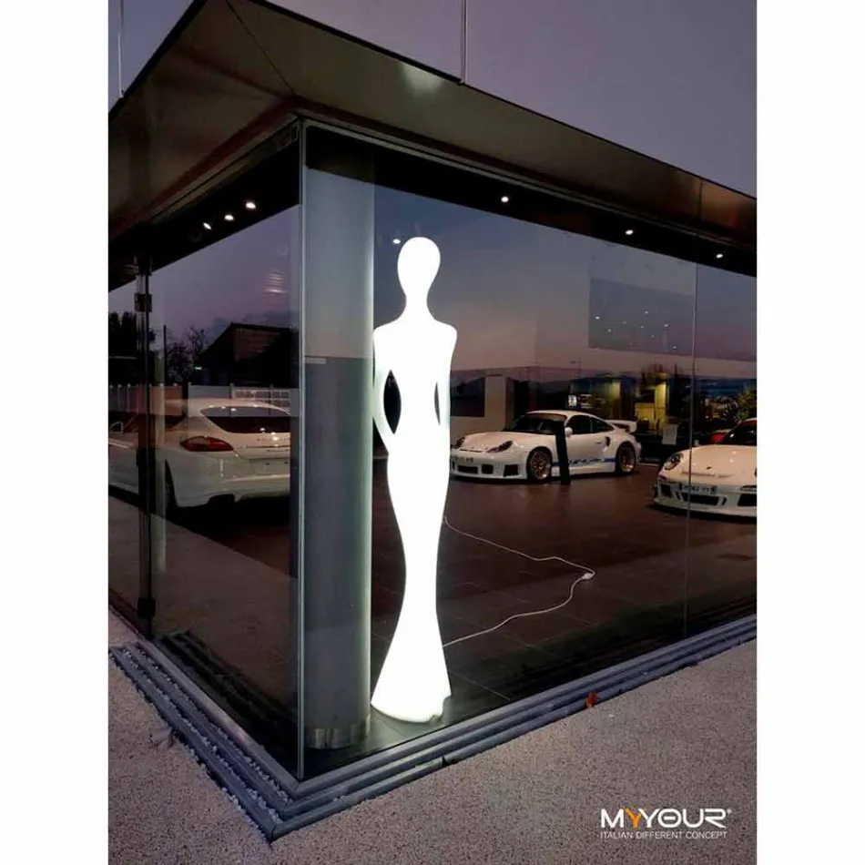 Lampada da Terra da Giardino con Luce Led RGBW Design a Statua - Penelope by Myyour Viadurini