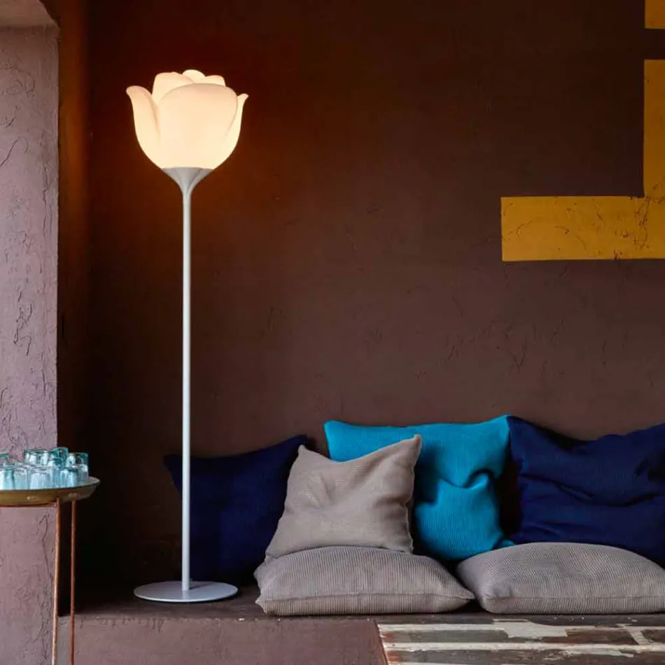 Lampada da Terra Design a Fiore in Plastica per Interni - Baby Love by Myyour Viadurini