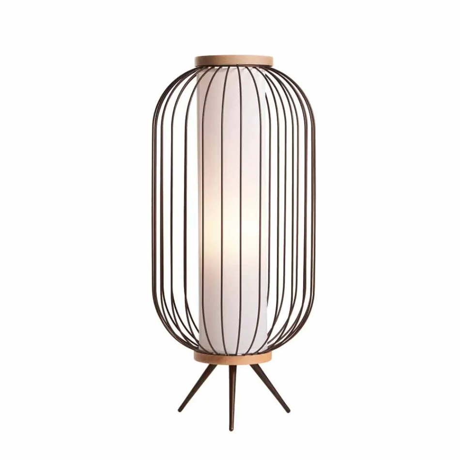Lampada da terra design moderno in acciaio Ø37xh80 cm Fanny  Viadurini