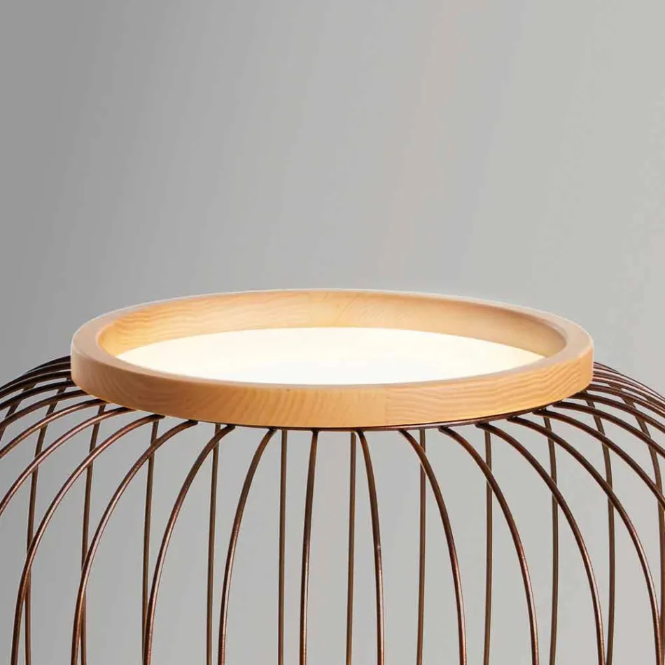 Lampada da terra design moderno in acciaio Ø37xh80 cm Fanny  Viadurini