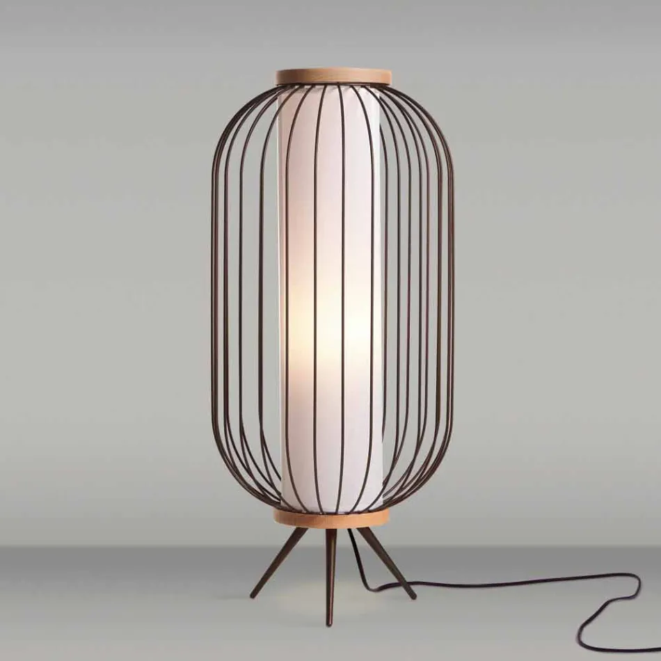 Lampada da terra design moderno in acciaio Ø37xh80 cm Fanny  Viadurini