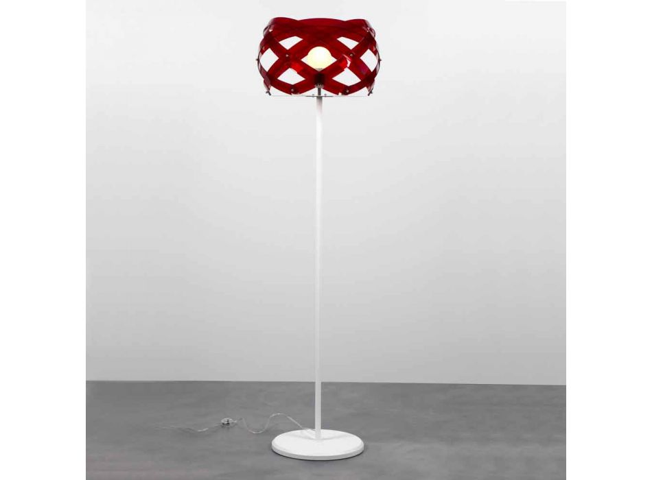 Lampada da terra design moderno in metacrilato Vanna, H 187 cm