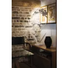 Lampada da Terra di Moderno Design in Ferro Made in Italy – Amorpha Viadurini