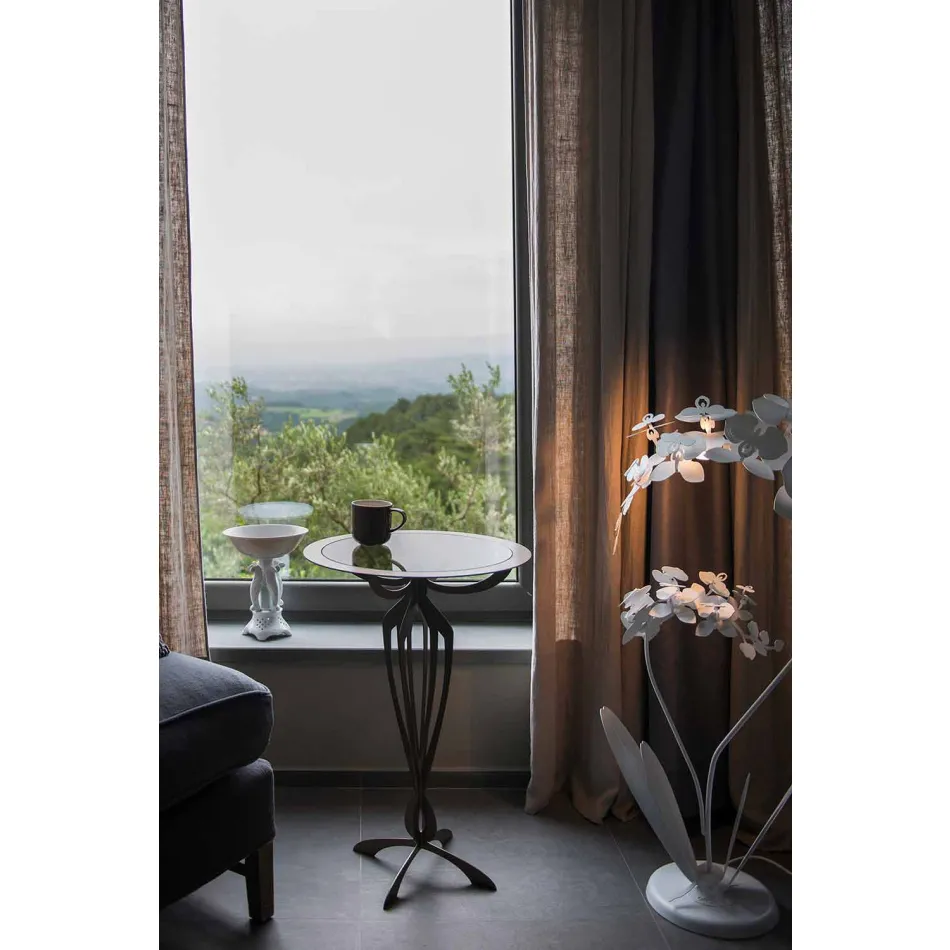 Lampada da Terra di Moderno Design in Ferro Made in Italy – Amorpha Viadurini