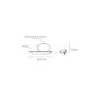 Lampada da Terra in Alluminio, Metallo e Luce in Vetro Bianco - Luma Viadurini