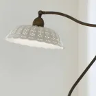 Lampada da terra in ceramica stile liberty Anita Il Fanale Viadurini
