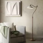 Lampada da terra in ceramica stile liberty Anita Il Fanale Viadurini