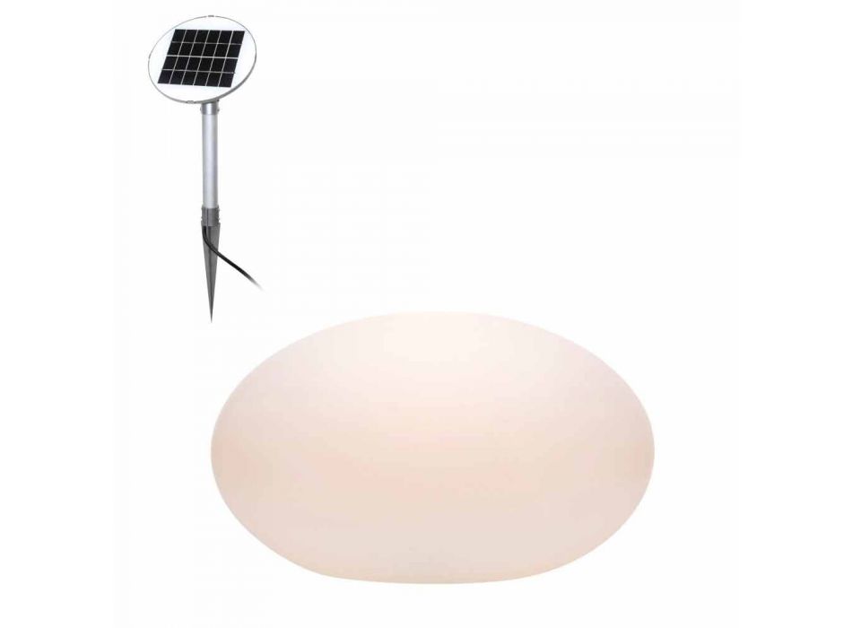 Lampada da Terra Led, Solare o E27 di Design Ovale Moderno Colorato - Uovostar Viadurini
