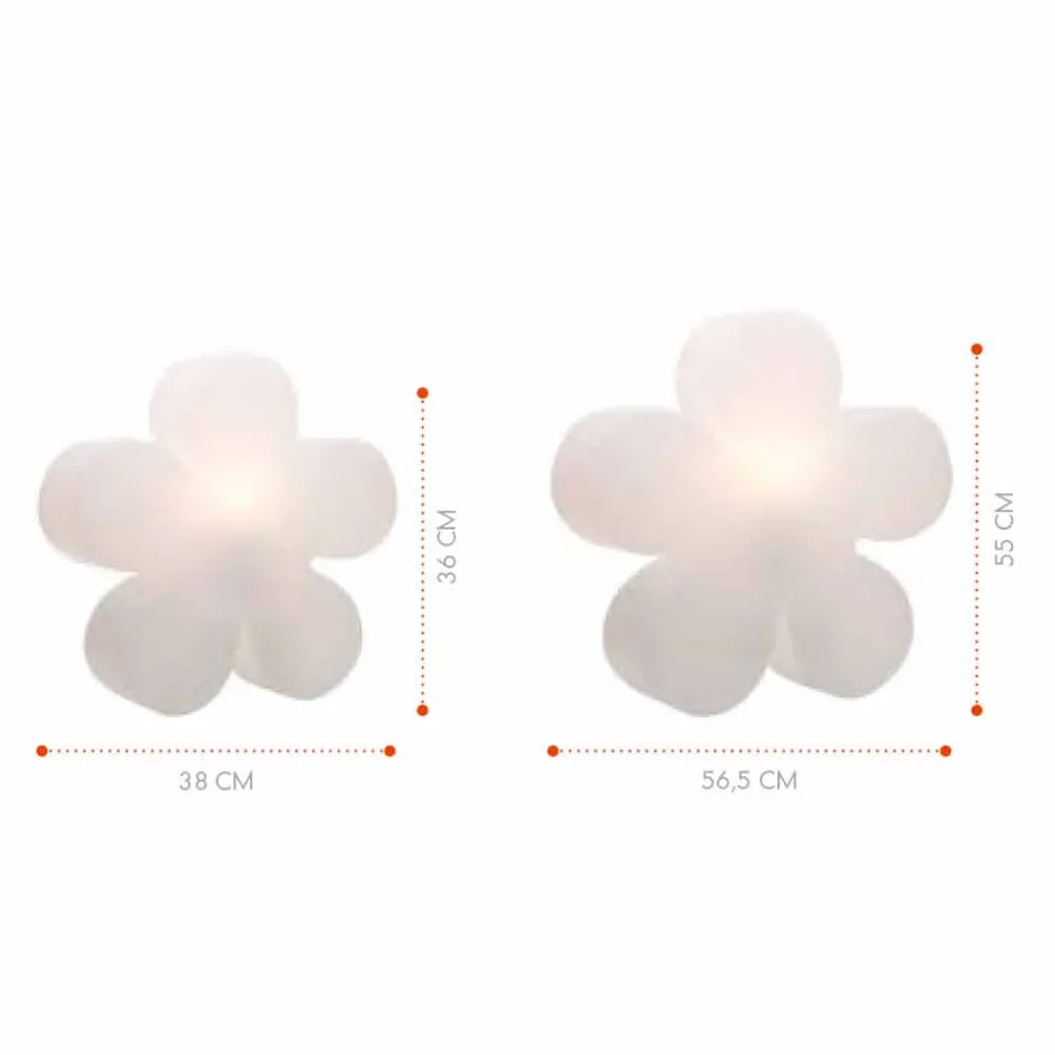 Lampada da Terra o Tavolo Design Solare Moderno a Fiore Colorato - Fiorestar Viadurini