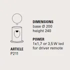 Lampada da terra per esterno in terracotta colorata U-Boat - Toscot Viadurini