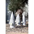 Lampada da Terra per Esterno Led in Tecnopolimero Bianco Design Moderno - Nano Viadurini