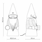 Lampada da Terra per Esterno Led in Tecnopolimero Bianco Design Moderno - Nano Viadurini