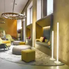 Lampada da terra sottile Slide Flux in metacrilato prodotta in Italia Viadurini