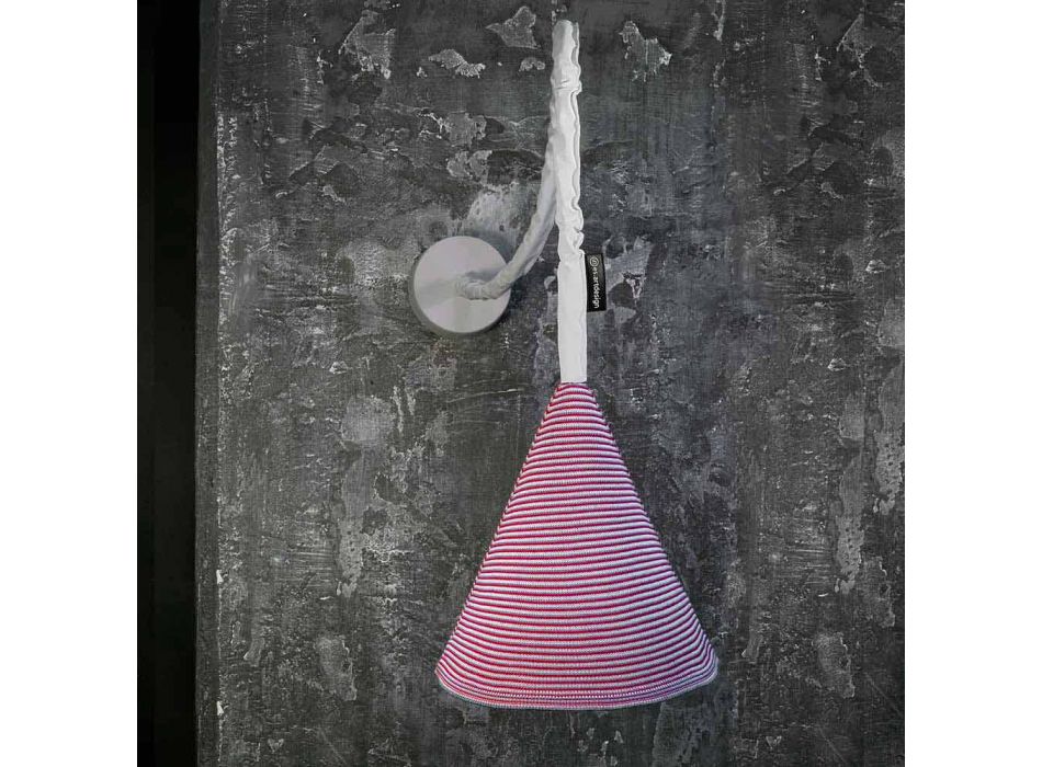 Lampada di design a muro In-es.artdesign Jazz A Stripe lana colorata Viadurini