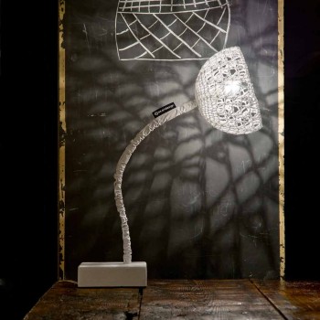 Lampada di design da tavolo In-es.artdesign Trama T2 stelo flessibile