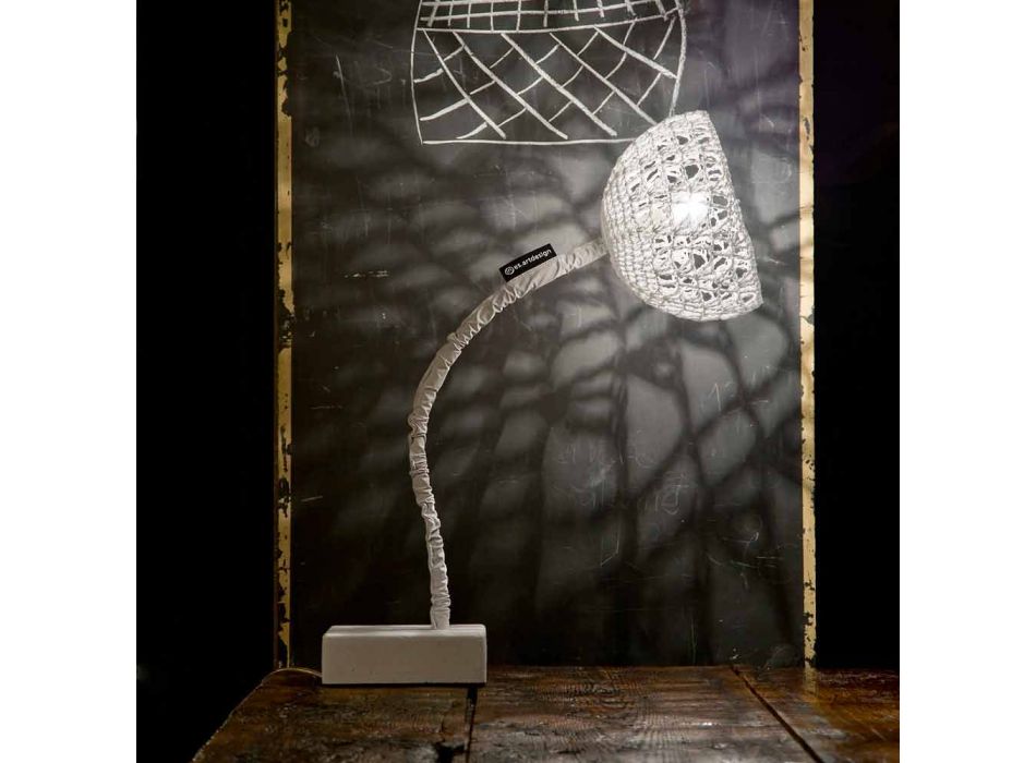 Lampada di design da tavolo In-es.artdesign Trama T2 stelo flessibile