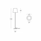 Lampada di design da terra Slide Ali Baba Steel metallo made in Italy Viadurini