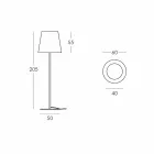 Lampada di design da terra Slide Ali Baba Steel metallo made in Italy Viadurini