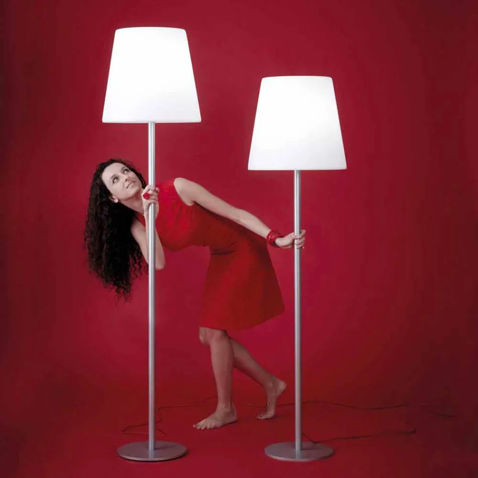 Lampada di design da terra Slide Ali Baba Steel metallo made in Italy Viadurini