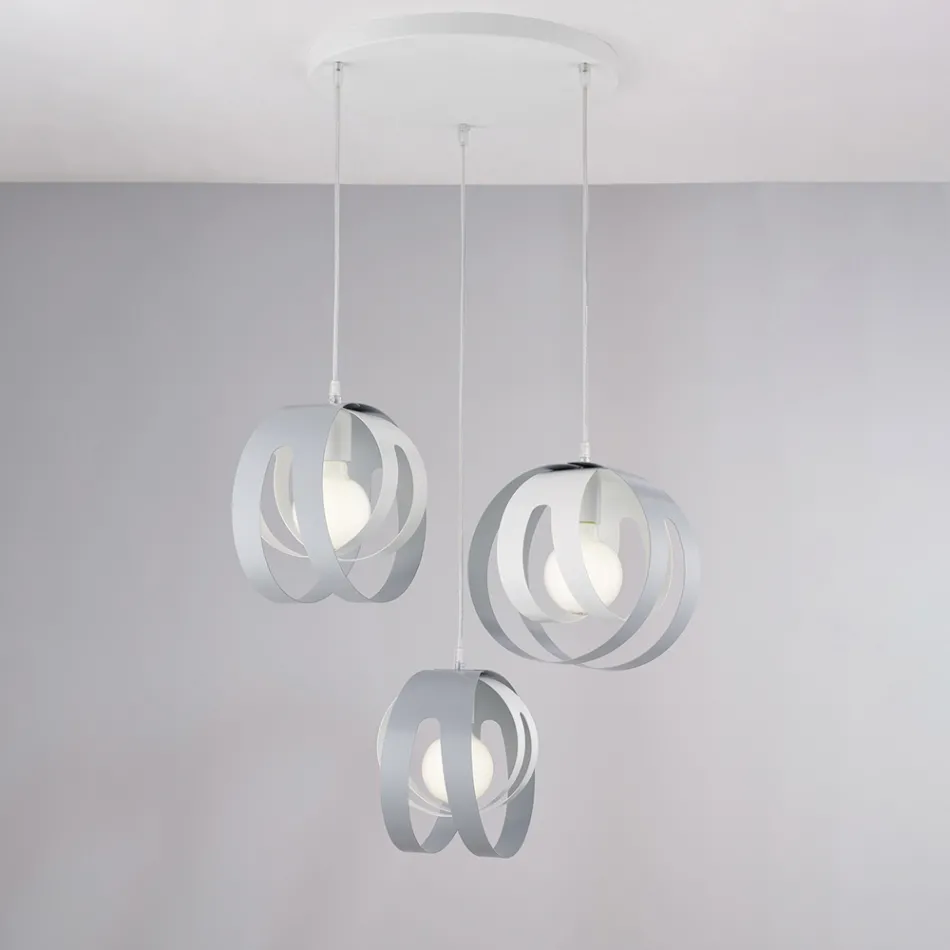 Lampada di Design in Vetro e Metallo Made in Italy per Arredare con Stile - Aries Viadurini