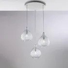 Lampada di Design in Vetro e Metallo Made in Italy per Arredare con Stile - Atlas Viadurini