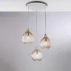 Lampada di Design in Vetro e Metallo Made in Italy per Arredare con Stile - Atlas Viadurini