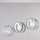 Lampada Elegante in Vetro e Metallo Made in Italy per Interni Raffinati - Aries Viadurini